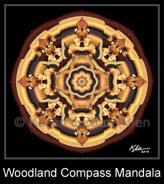 Golden Compass Mandala